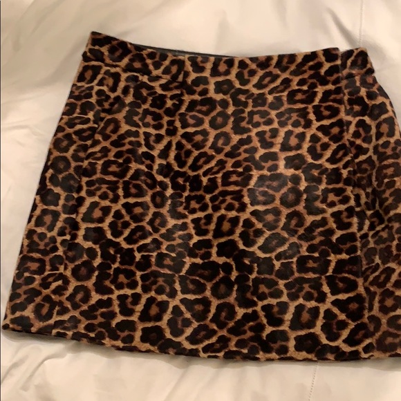 Diane Von Furstenberg Dresses & Skirts - Leopard DVF ponyhair skirt Diane Von Furstenburg